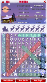 Santa's Christmas Word Search screenshot