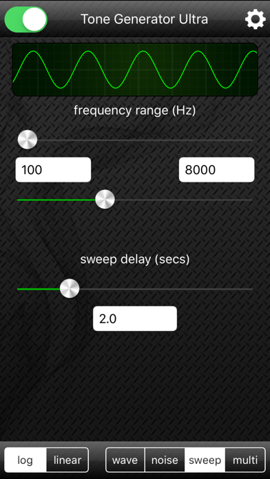 Screenshot #3 pour Tone Generator Ultra