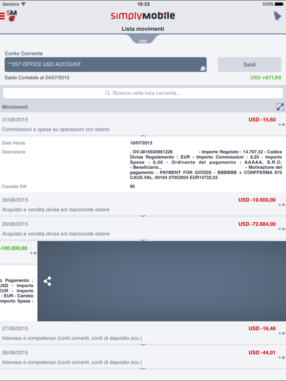 SimplyMobile iPad screenshot 3 - Finance app