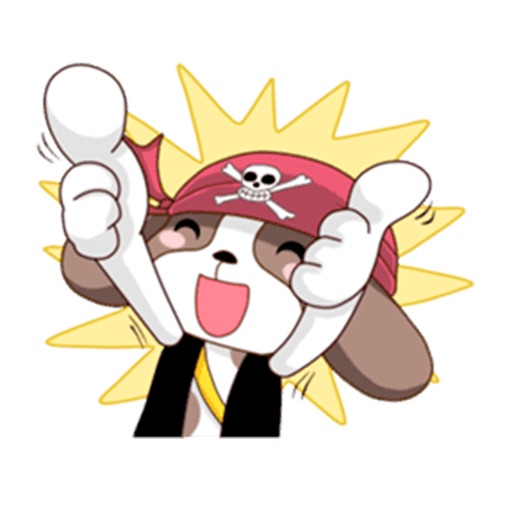 Pirate Puppy! Pretty Stickers! icon