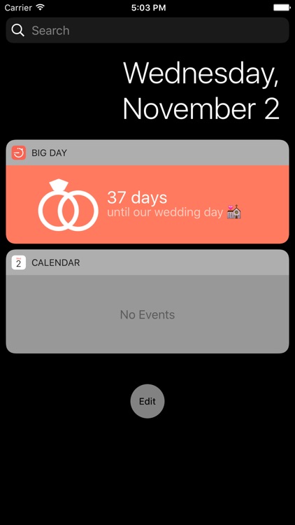 Big Day - Daily Countdown screenshot-3