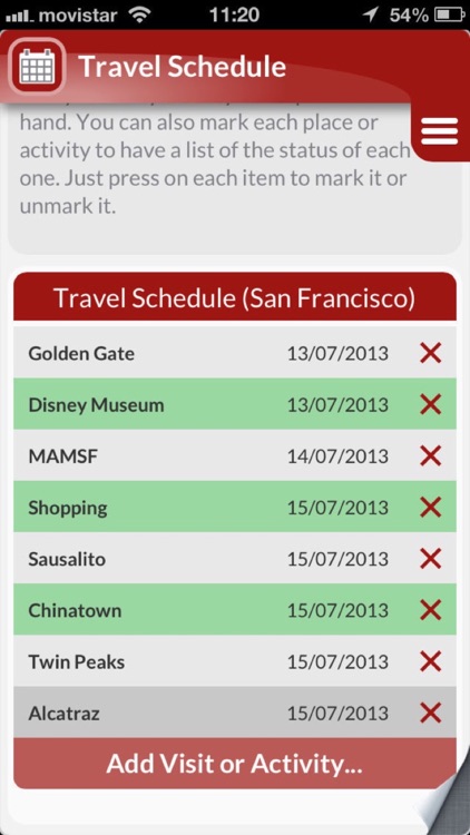 My Trip: To best organize your journeys