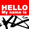 Graffiti Sticker - Hello my name is icon
