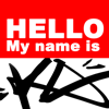 Graffiti Sticker - Hello my name is - Abécédaire
