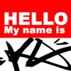 Graffiti Sticker - Hello my name is delete, cancel