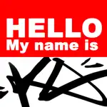 Graffiti Sticker - Hello my name is App Contact