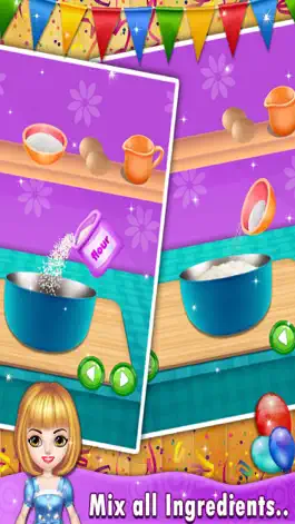 Game screenshot Kids Birthday Cake Maker - Cooking game apk