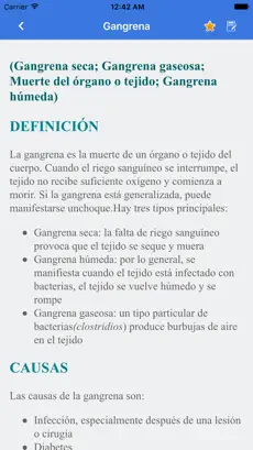 Capture d'écran 2 Enfermedades y Trastornos diccionario iphone