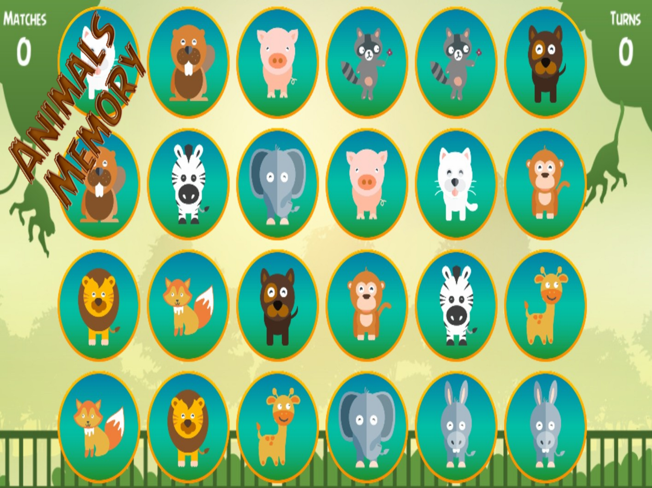 Animals Memory Matching Game - Farm Story screenshot 5