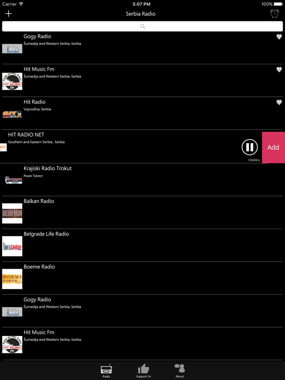 Serbian Radio - RS Radio iPad screenshot 4 - Entertainment app