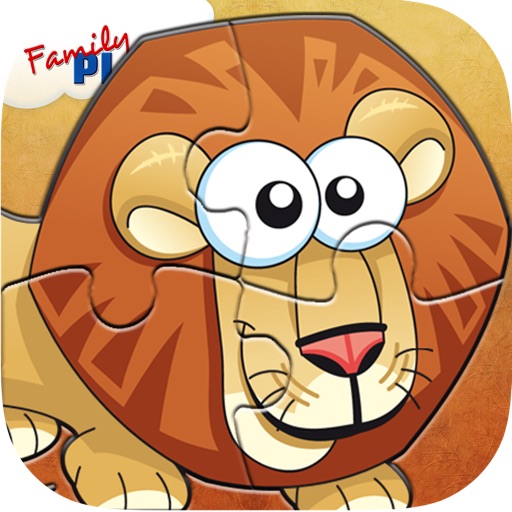 Animal Jigsaw Puzzle: Cartoon Puzzles for Kids Icon