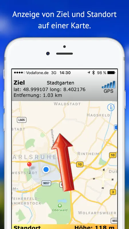 Heimweg Finder - GPS Navigations App screenshot 2 of 3