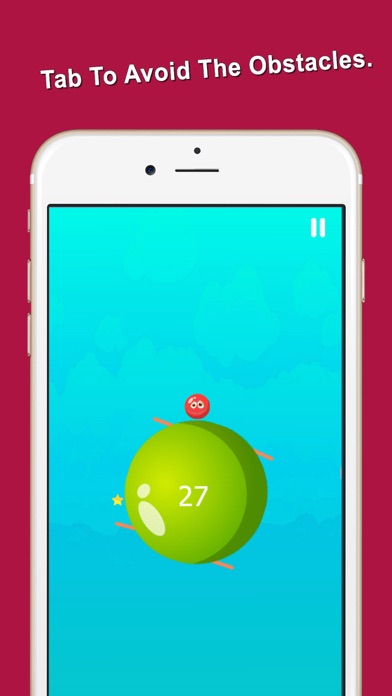 Screenshot #2 pour sautent des balles en rotation cercle rouge
