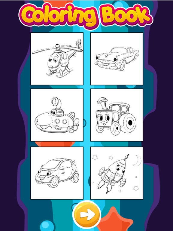 Vehicles Coloring Pages - Fun Painting Good Kids iPad screenshot