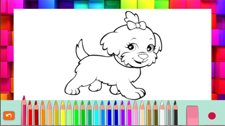 Mini Animals Pet Coloring book for kids screenshot-4