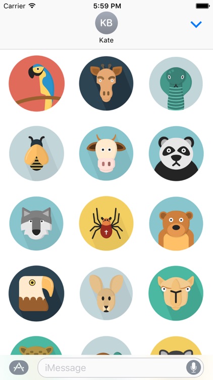 Animal Sticker Pack For iMessage