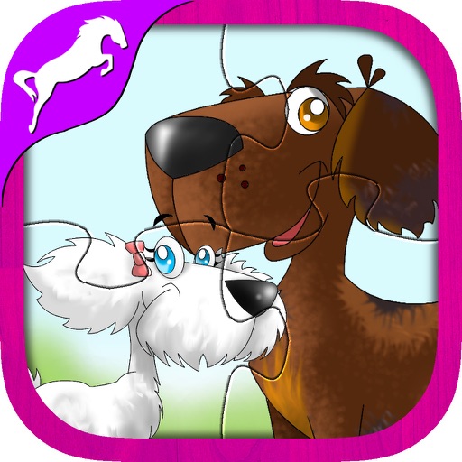 Puppy Dog Jigsaw Puzzles PRO - Toddler & Kids Games Icon