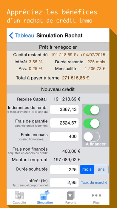 download Simule mon Prêt, calcul de crédit immo, auto conso apps 0