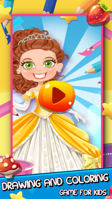 Screenshot #1 pour Princesse livre dessin et coloriage jeu