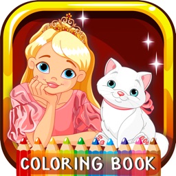 Princesse Coloring Book For Girls: jeux gratuits pour les enfants et les tout-petits!