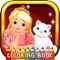 Princess Coloring Book For Girls: Free Games For Kids And Toddlers!