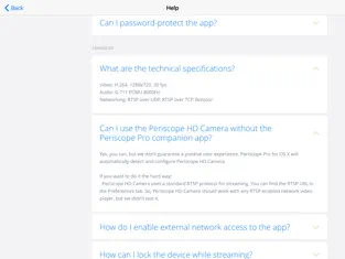 Captura 3 Periscope HD - H.264 RTSP Cam iphone