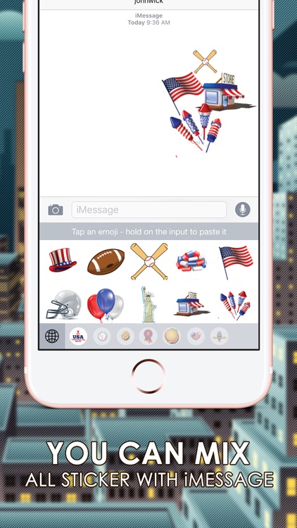 America Emoji Stickers Keyboard Themes ChatStick