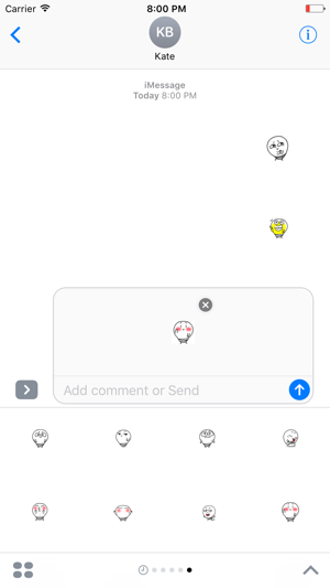 Cute Bulb - Animated Stickers And Emotic