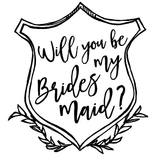 Will You Be My Bridesmaid Wedding Stickers