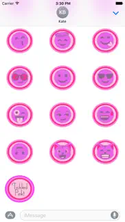 tickled pink! (pinktastic emoji stickers) iphone screenshot 3