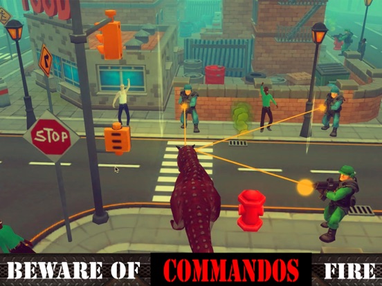 Screenshot #5 pour 3D Dinosaur City Stampede Smash Free Jurassic Game
