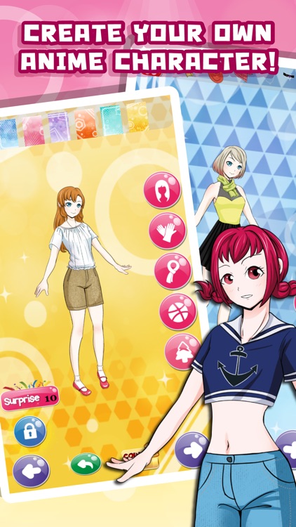 anime chibi girls dressup character game for girls