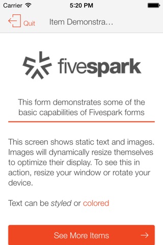 Fivespark screenshot 2