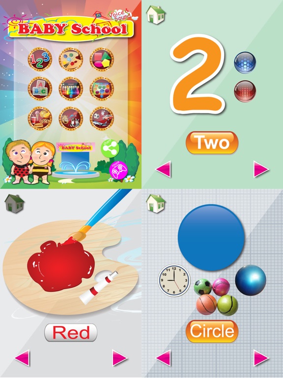 Screenshot #4 pour Baby School - Voice & Sound Flash Card,Piano,Drum