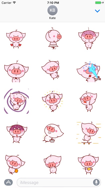 Cute pink piggy Gif - Fx Sticker