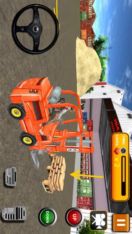 Автопогрузчик имитатор 3D - вилочный погрузчик Вод