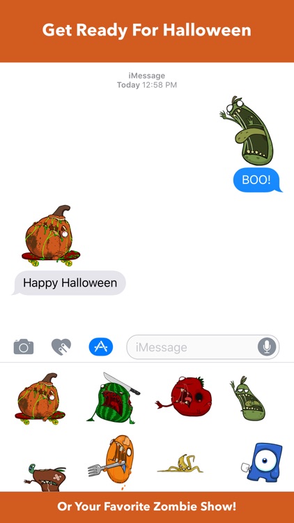 Zombie Fruit - Animated Stickers