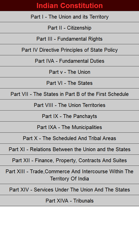 Indian Constitution (constitution of India) - 1.1 - (iOS)