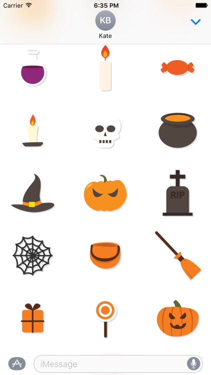Halloween Sticker Pack and Emoji for iMessage Chat