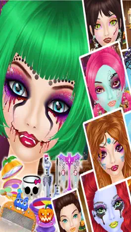 Game screenshot Halloween Makeup Me Salon for Girls - Kids Games hack