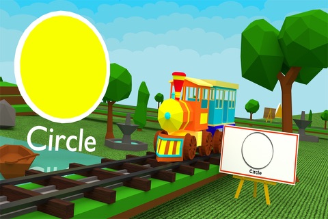 Preschool Shapes Learning Game - 3D Train For Kids screenshot 3