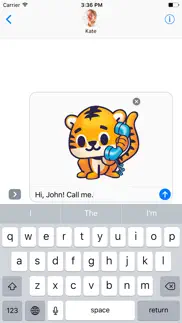 rawai tiger - baby tiger stickers for kids park iphone screenshot 1