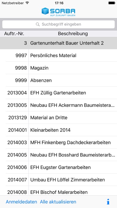 Screenshot #1 pour SORBA Projekte
