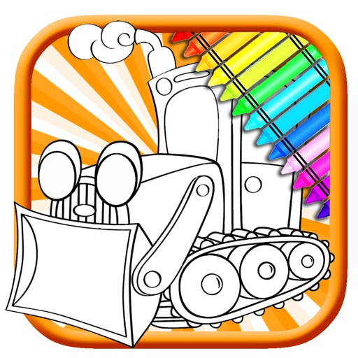 Truck Simulator Driver Drawing Coloring Book Game icon