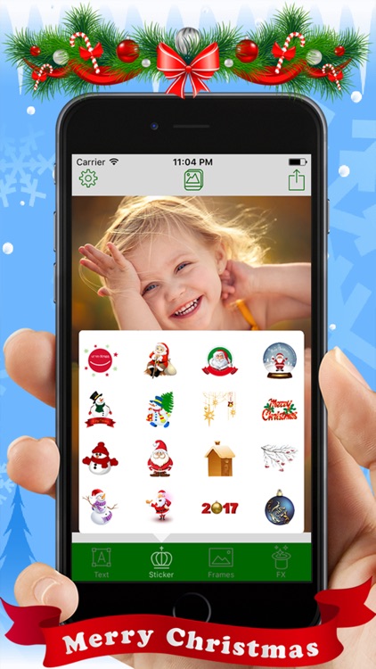 Santa Claus Photo Sticker Booth & Xmas Cards Maker