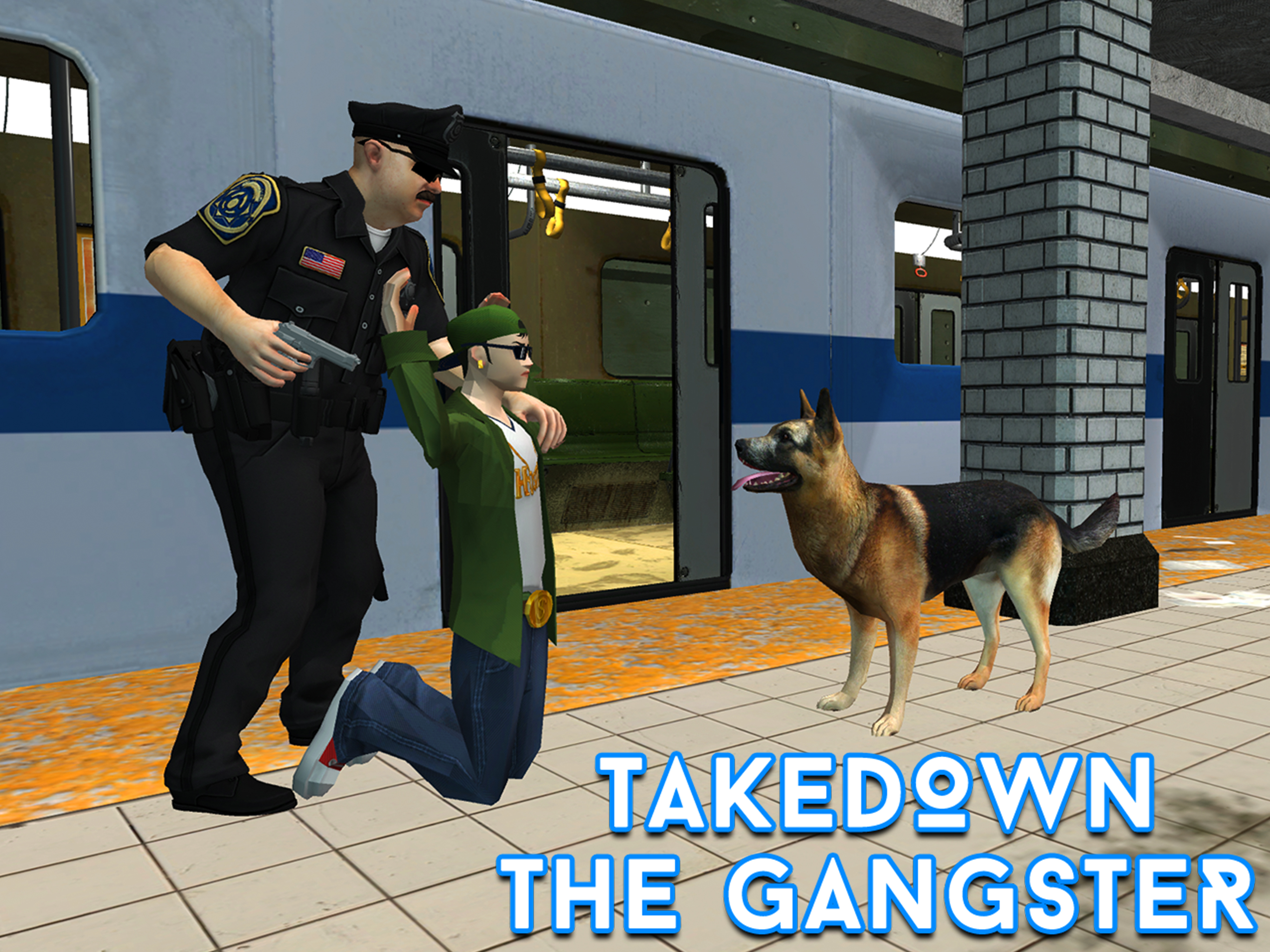 Police Subway Security Dog – City crime chase sim