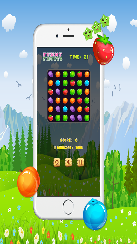 #2. Funny Fruits Match Three - Free Matching 3 Games (iOS) 由: Jadet Daengsaengtien