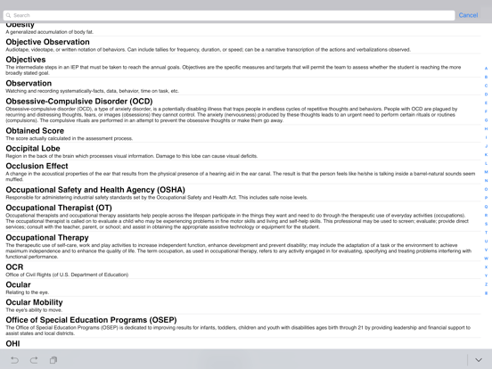 Screenshot #6 pour Special Education Dictionary