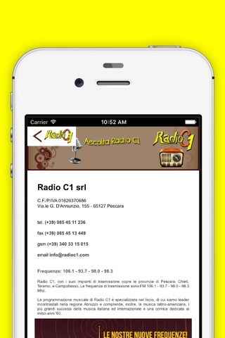 Radio C1 Abruzzo screenshot 3