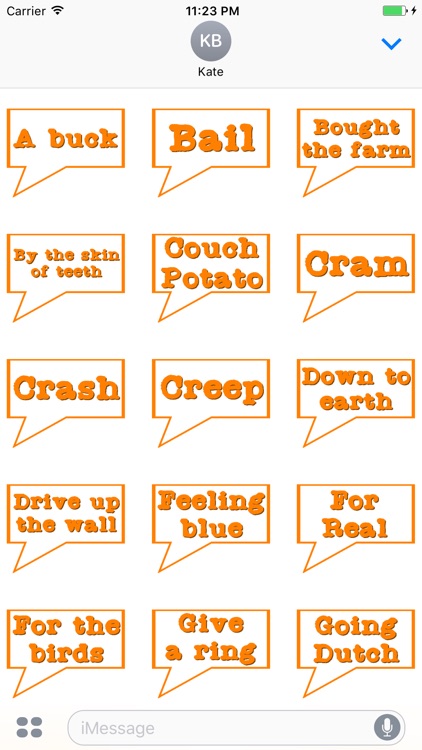 American Slang Stickers for iMessage